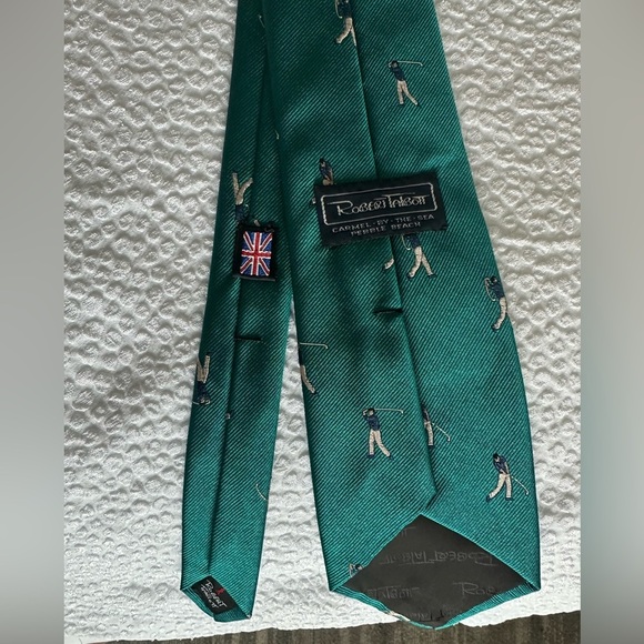 Robert Talbott Golf Tie – 100% Silk | Pebble Beach Collection - Picture 2 of 4